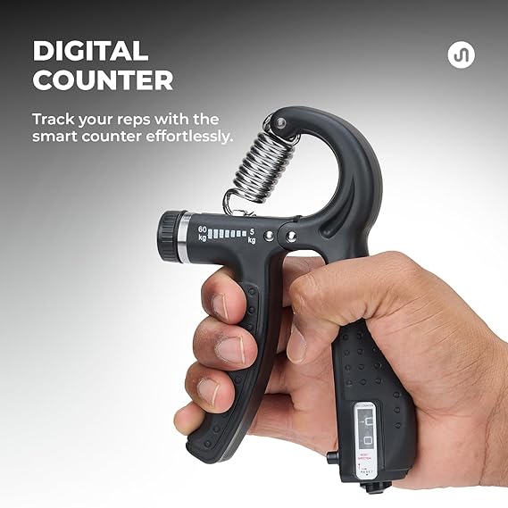 Hand Grip Strengthener for Forearm, Wrist & Finger Workout Fitness Equipment