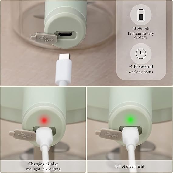 Kitchen Goods Electric Vegetable Cutter Set - 4 in 1 Portable, Rechargeable, Wireless Food Processor & Chopper Machine for Pepper, Garlic, Onion, Celery & Meat