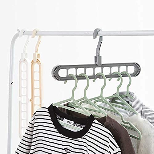 360º  ,Multicolor Space Saver Folding Hangers, Anti-Skid Plastic Magic Clothes