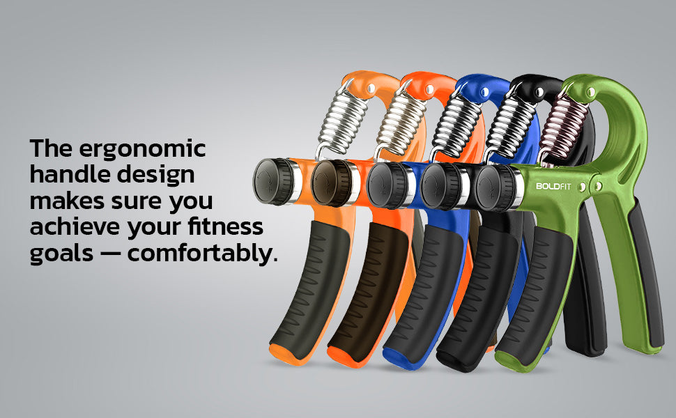 Hand Grip Strengthener for Forearm, Wrist & Finger Workout Fitness Equipment