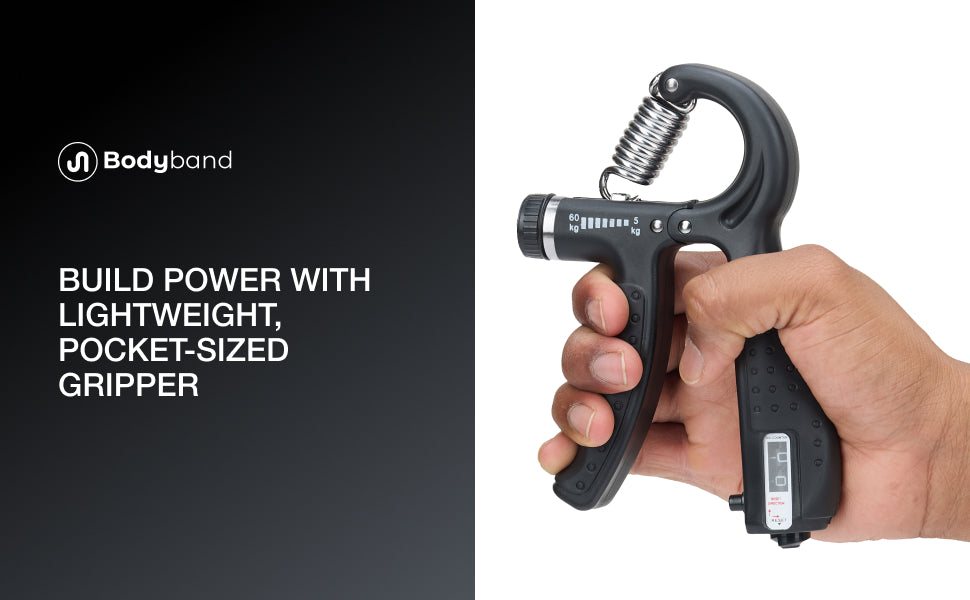 Hand Grip Strengthener for Forearm, Wrist & Finger Workout Fitness Equipment