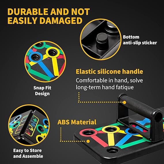 Pushup Board for Men and Women - Fitness Equipment for Home Gym - Push Up Bar Stand Exercise Equipment