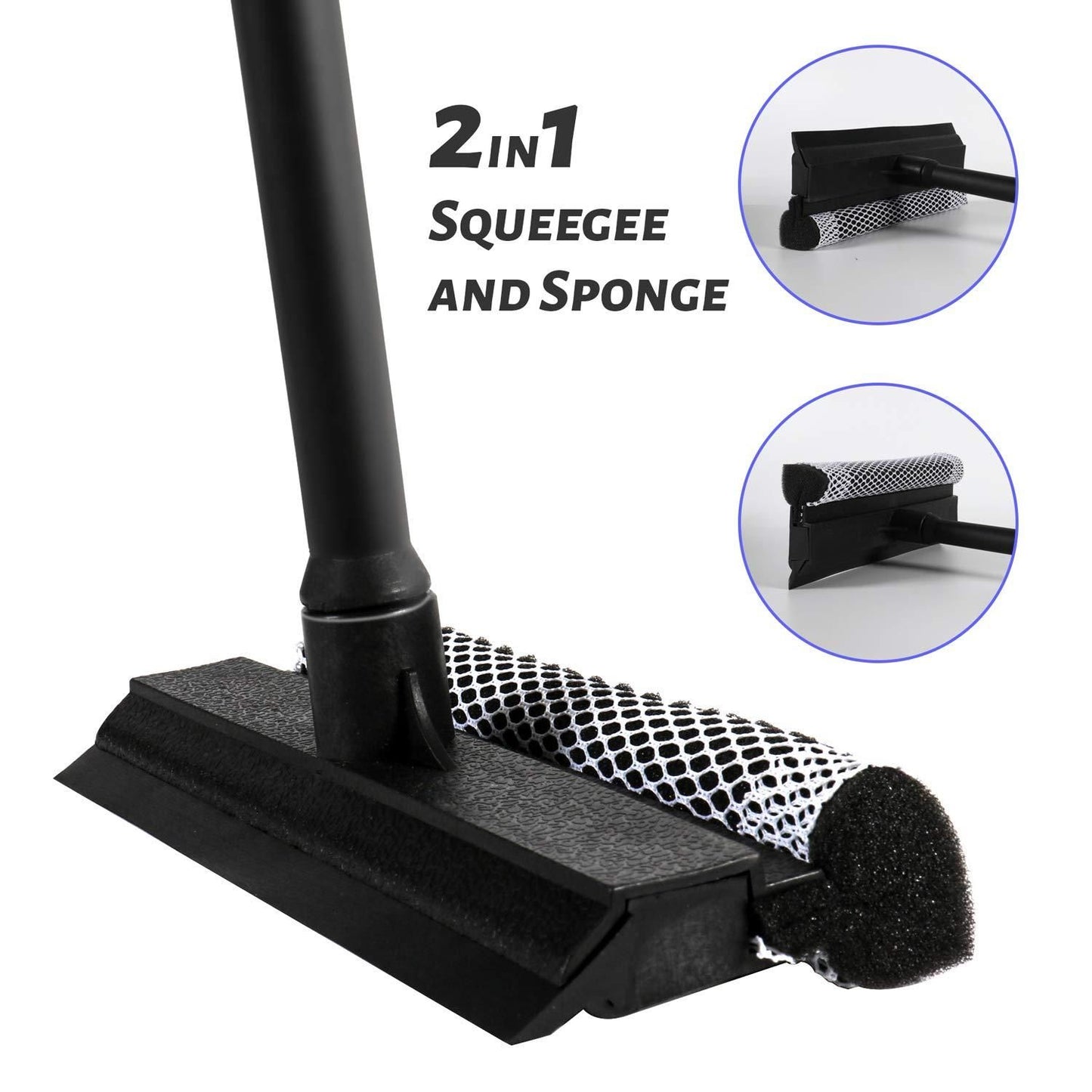 2 in 1 Squeegee and Sponge Cleaning Tool
