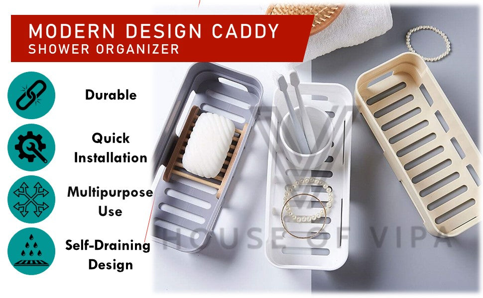 Bathroom Shelf Wall Mounted Bathroom Kitchen No Drill Storage Rack Super Adhesive Bathroom Shower Organizer