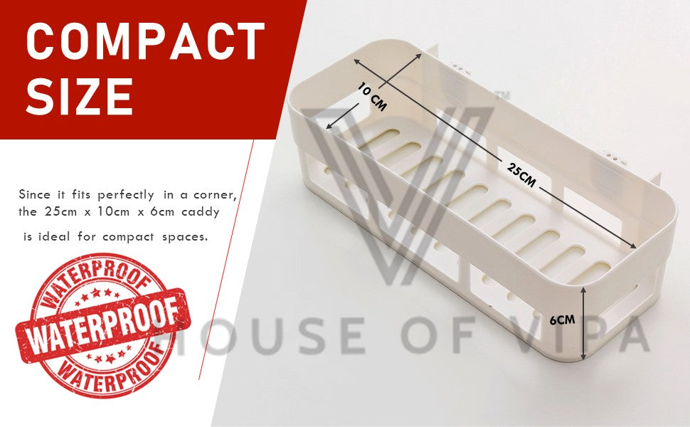 Bathroom Shelf Wall Mounted Bathroom Kitchen No Drill Storage Rack Super Adhesive Bathroom Shower Organizer